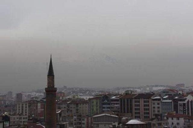 Erciyes Dağı Siste G&ouml;r&uuml;nmez Oldu 1