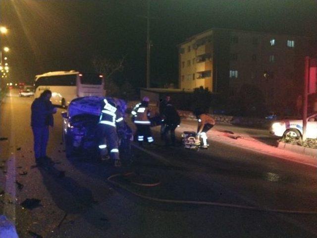 Bandırma’da Trafik Kazası : 3 Yaralı