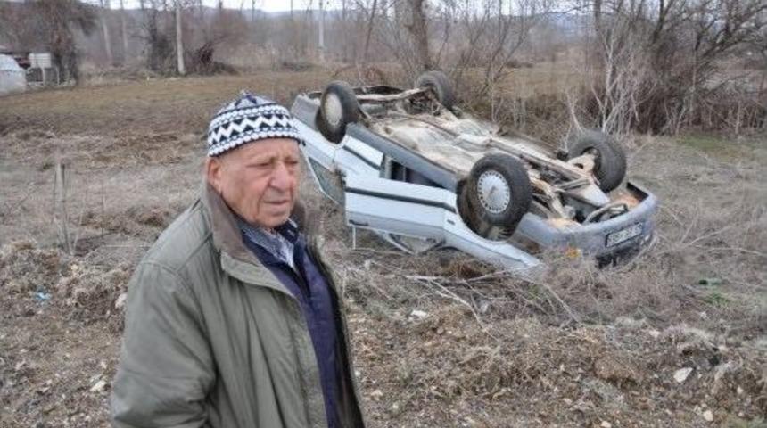 Takla Atan Ara&ccedil;tan Burnu Bile Kanamadan Kurtuldu