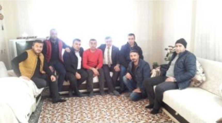 Başkan Arslan’dan Evi Yanan Taksiciye Ziyaret