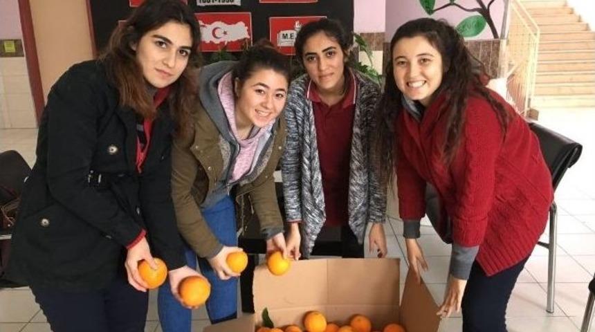 Kumlucalı &Ouml;ğrenciler Muş Hask&ouml;y&rsquo;e Sebze Meyve G&ouml;nderdi