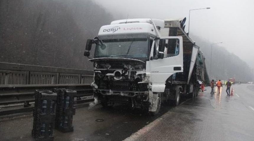 Kaza Bolu Dağı T&uuml;neli&rsquo;ni Ulaşıma Kapattı