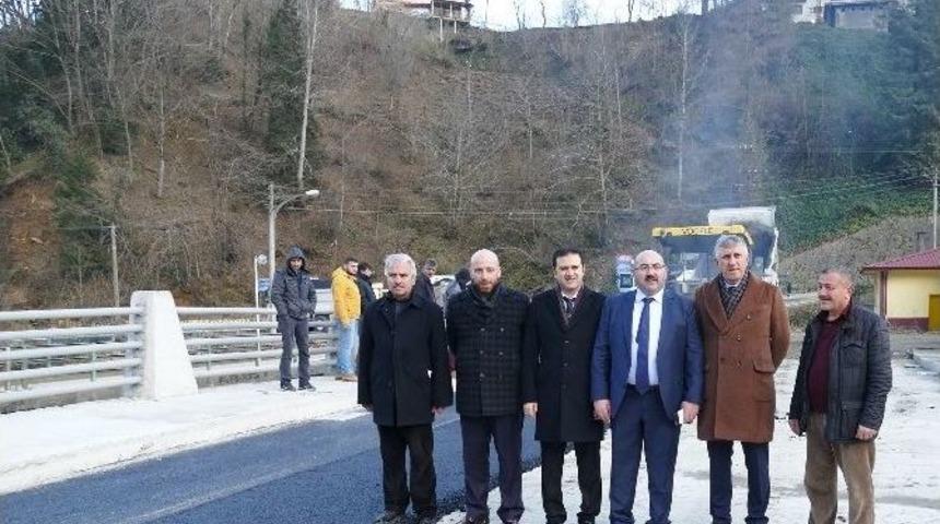 Of-&ccedil;aykara Karayolundaki &lsquo;b&ouml;l&uuml;ml&uuml; K&ouml;pr&uuml;s&uuml;&rsquo; Hizmete Girdi