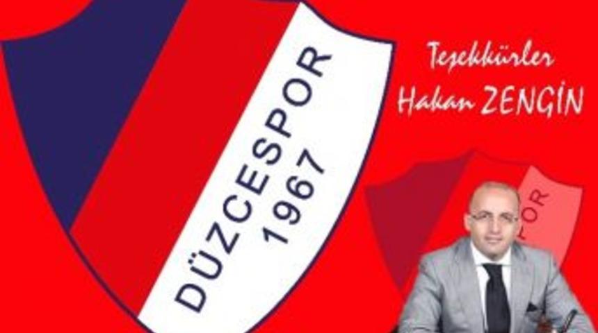 D&uuml;zcespor&rsquo;dan Hakan Zengin&rsquo;e Teşekk&uuml;r