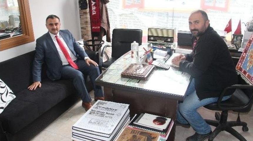 Başkan Cabbar&rsquo;dan &Ccedil;ağdaş Develi Gazetesine Hayırlı Olsun Ziyareti