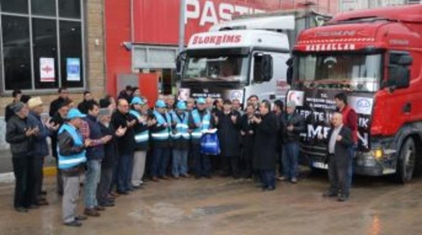 Halep&rsquo;e 2 Tır Yardım Malzemesi G&ouml;nderildi