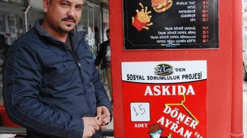 &nbsp;Kafe Işletmecisinden 'askıda D&ouml;ner' Uygulaması