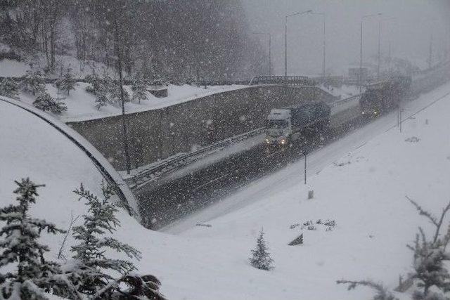 Bolu Dağı’nda Yoğun Kar Yağışı