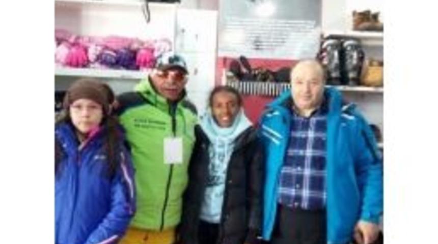 Milli Atlet Elvan Abeylegesse Erciyes Kayak Merkezi&rsquo;nde