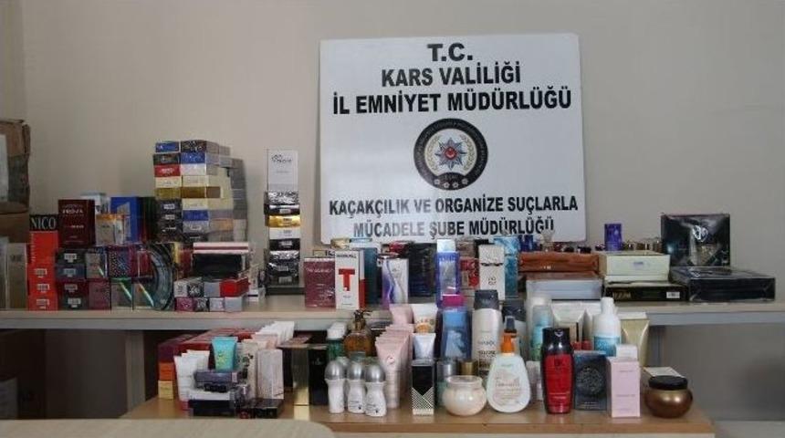 Kars&rsquo;ta Benzin İstasyonunda Ka&ccedil;ak Akaryakıt, İ&ccedil;ki Ve Sigara Ele Ge&ccedil;irildi