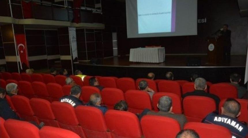 Adıyaman Belediyesinde İş Sağlığı Ve İş G&uuml;venliği Eğitimi Verildi