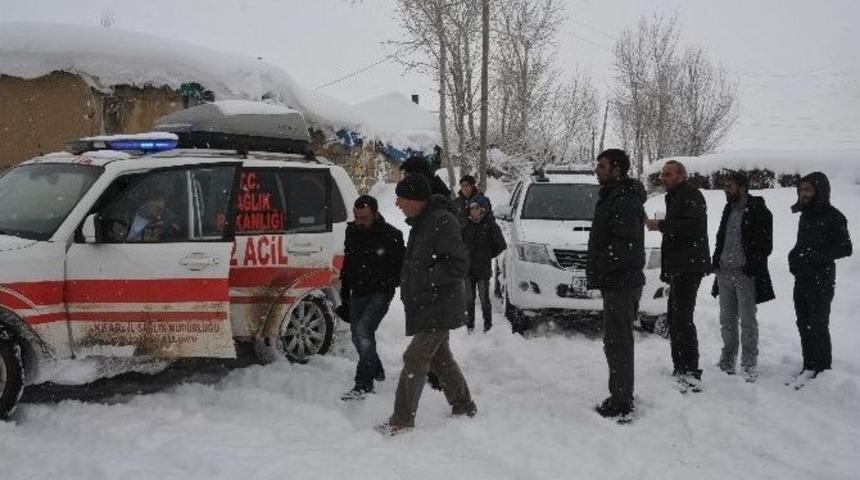 Y&uuml;ksekova&rsquo;da Hasta Kurtarma Operasyonu