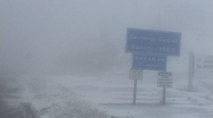 Sertavul Geçidi’nde Ulaşım Kontrollü Sağlanıyor