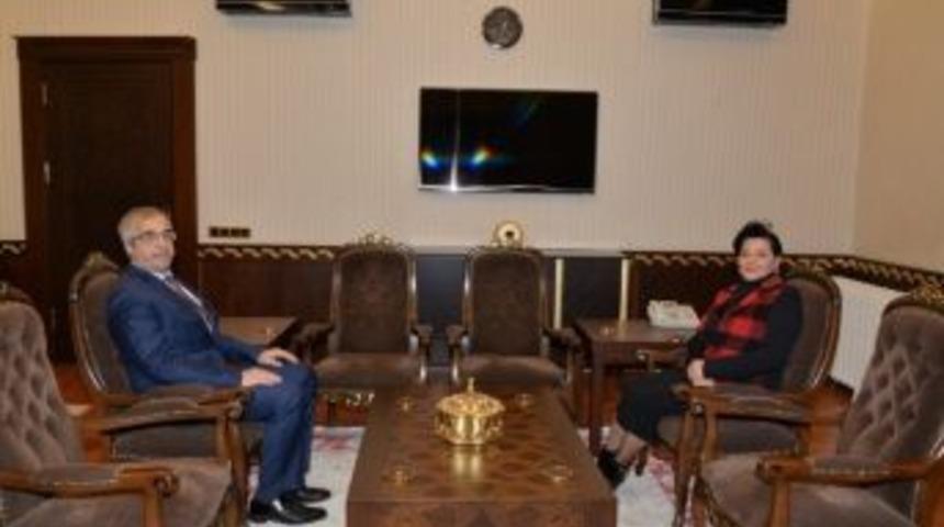 Kl&uuml; Rekt&ouml;r&uuml; Prof. Dr. Şeng&ouml;r&uuml;r&rsquo;den Vali Civelek&rsquo;e Ziyaret