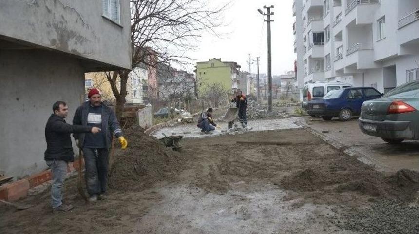 Fatsa&rsquo;da Beton Kaldırım D&ouml;nemi