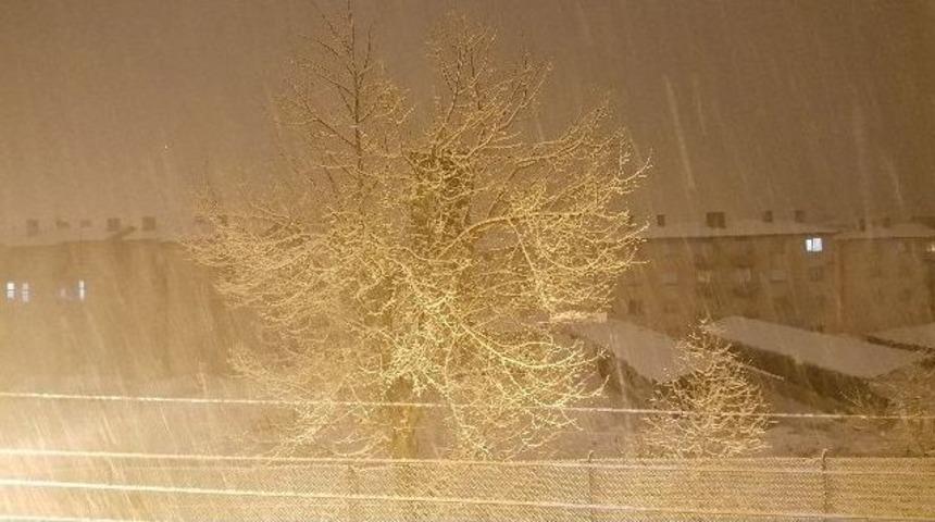 Tatvan&rsquo;da Yoğun Kar Yağışı Etkili Olmaya Başladı