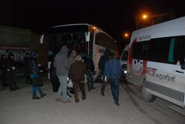 Freni Boşalan Otobüste Yolcular Ölümden Döndü