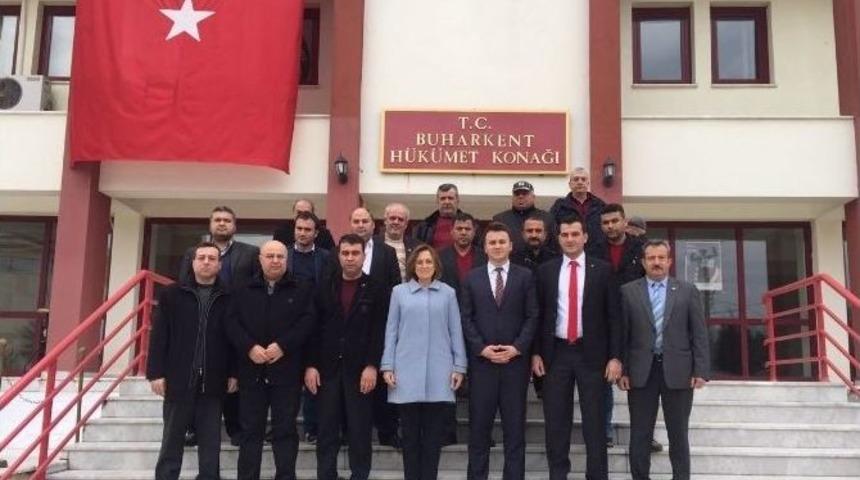 Mhp Aydın İl Teşkilatı Buharkent&rsquo;te Ziyaretlerde Bulundu