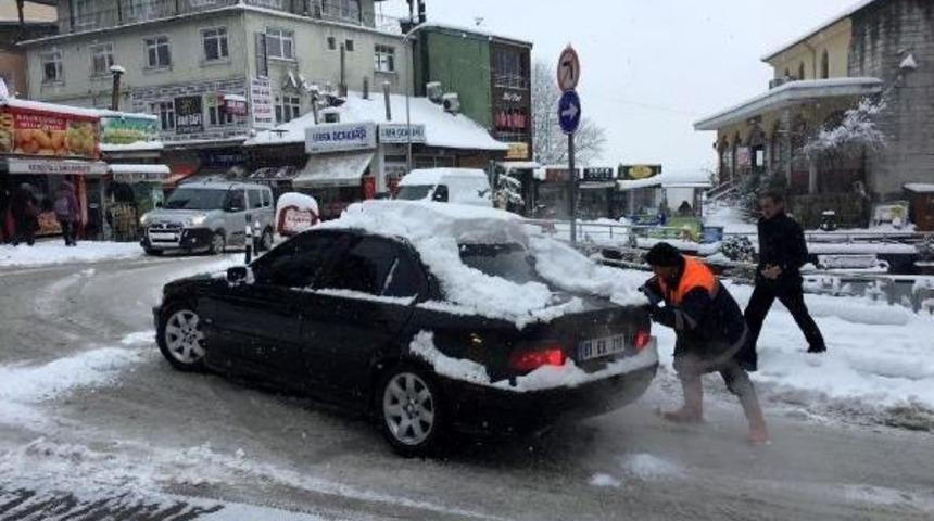 Bartın'da Kar Hayatı Olumsuz Etkiledi