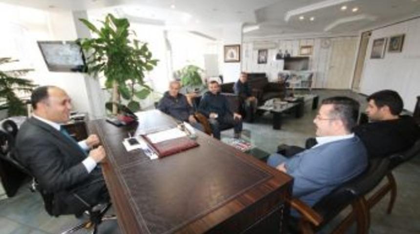 Muhtarlardan, Başkan &Ouml;zaltun&rsquo;a Tebrik Ziyareti