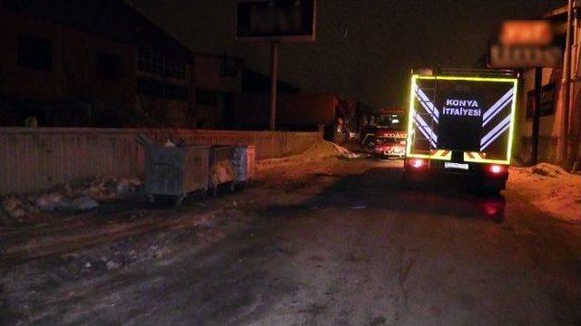 Konya’da Mobilya Atölyesinde Yangın