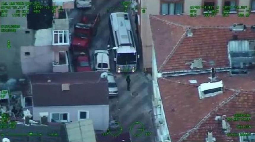 Okmeydanı'nda Helikopter Destekli Uyuşturucu Operasyonu