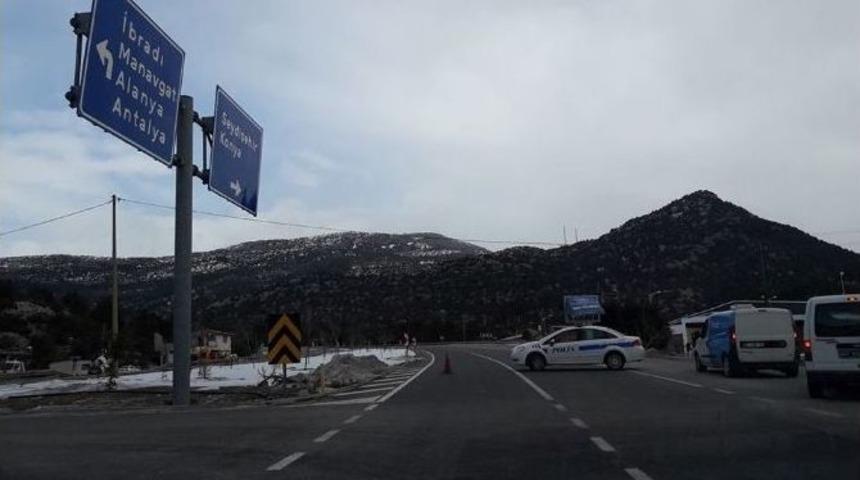 Akseki-seydişehir Karayolunda Buzlanma