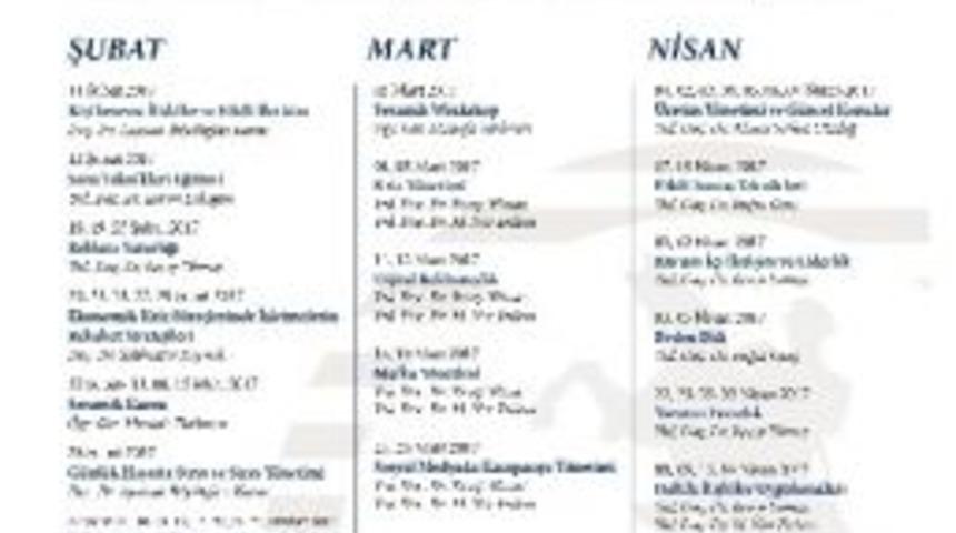 Om&uuml;sem&rsquo;den Yeni Eğitim Programları