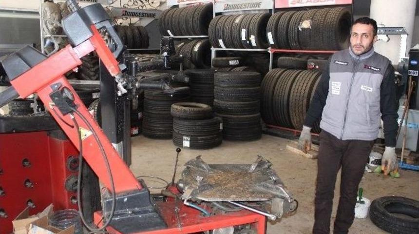 Soğuk Hava Oto Lastik&ccedil;ileri Vurdu