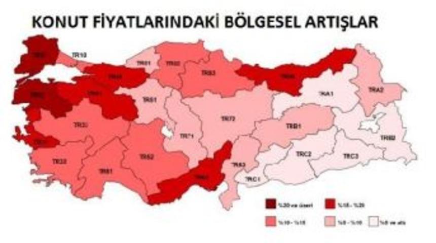 Konut Fiyatları 2016 Son &Ccedil;eyrekte Y&uuml;zde 12.26 Y&uuml;kseldi