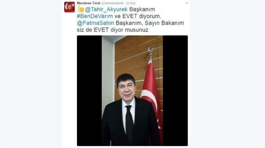 T&uuml;rel&rsquo;den &ldquo; G&uuml;&ccedil;l&uuml; Bir T&uuml;rkiye İ&ccedil;in &rsquo;evet&rsquo; Kampanyasına Destek