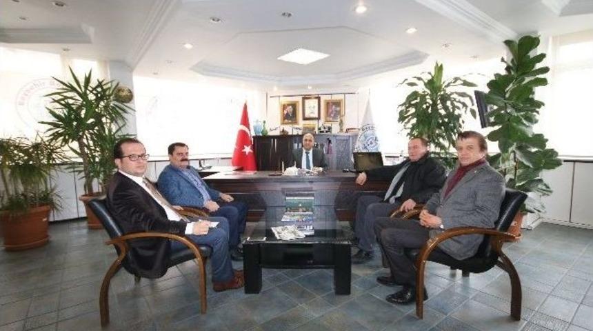 Mhp Ve Chp Y&ouml;netiminden Başkan &Ouml;zaltun&rsquo;a Ziyaret