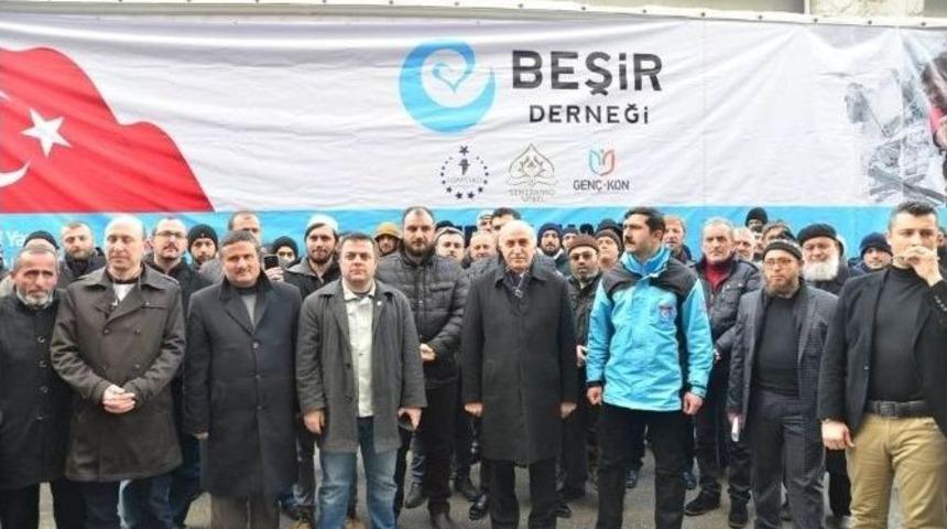 Samsun&rsquo;dan Halep&rsquo;e 8 Tır Yardım