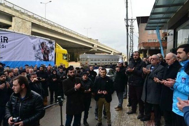 Samsun’dan Halep’e 8 Tır Yardım