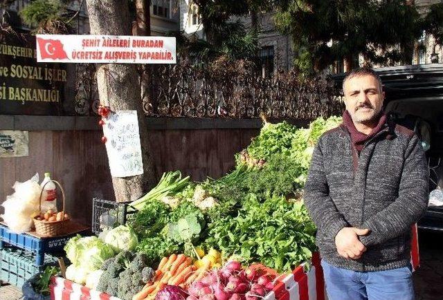 Şehit Yakınlarına Sebze-meyve Bedava