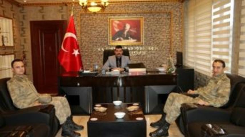 Komutandan Kaymakam Yosunkaya&rsquo;ya Hayırlı Olsun Ziyareti
