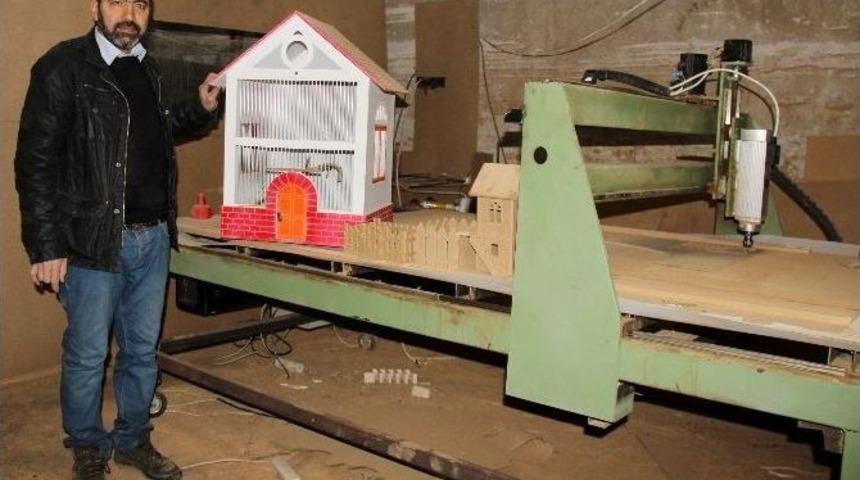 (&ouml;zel Haber) Cnc Tezgahında Ahşaptan Şaheserler &Ccedil;ıkarıyor