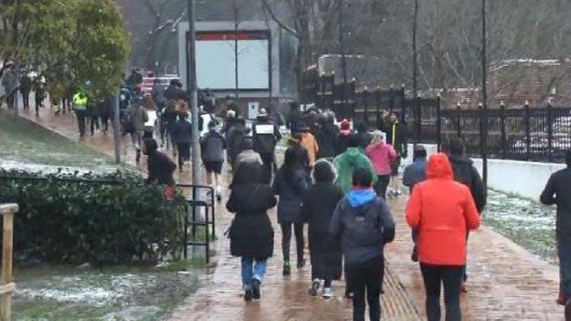 Maçka Parkı'nda Koşulu Protesto