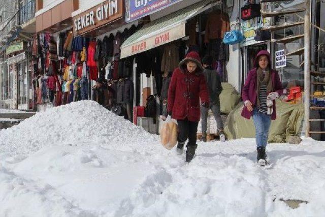 Başkale’De Kar Yolları Kapattı