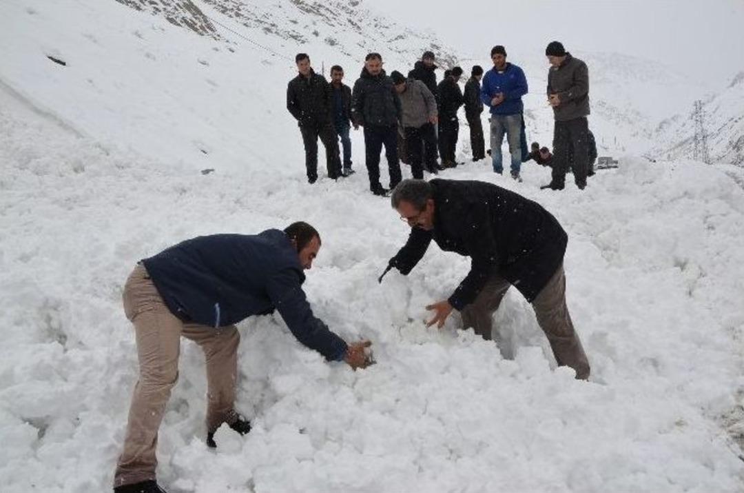 Karayoluna D&uuml;şen &Ccedil;ığı Elle Temizlediler