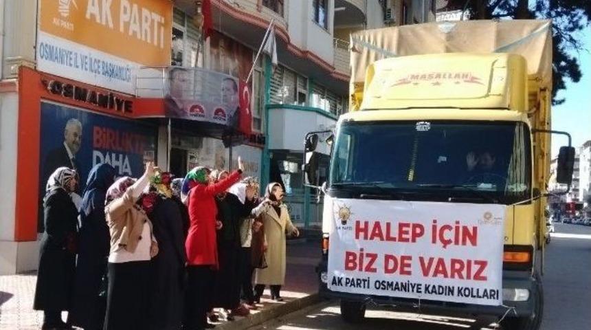 Ak Parti Kadın Kollarından Suriyeli M&uuml;ltecilere Yardım