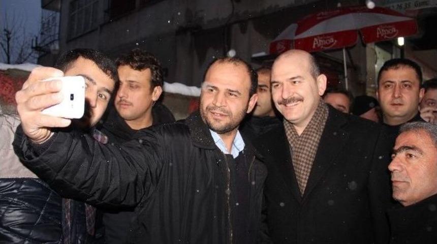 İ&ccedil;işleri Bakanı Soylu Batman&rsquo;da Esnafı Ziyaret Etti