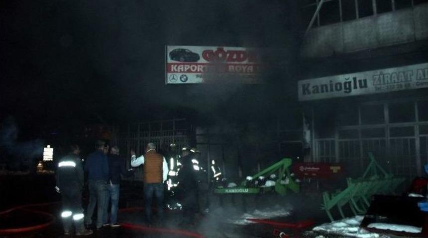 Yeni Sanayi&rsquo;de &Ccedil;ıkan Yangın Maddi Hasara Neden Oldu