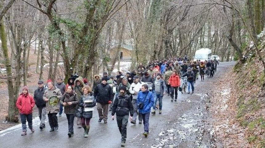 Belgrad Ormanı&rsquo;nda &ldquo;dekovil Hattı&rdquo; Protestosu
