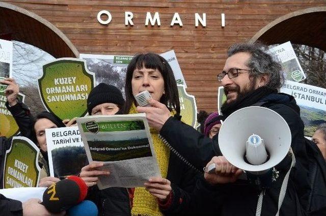 Belgrad Ormanı’nda “dekovil Hattı” Protestosu