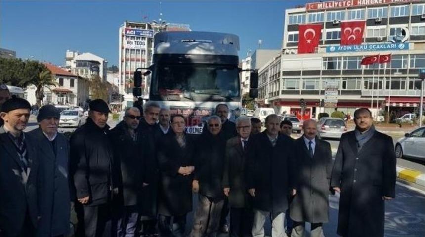 Aydın&rsquo;da M&uuml;ft&uuml;l&uuml;ğ&uuml;n&uuml;n 2. Yardım Konvoyu Halep&rsquo;e Uğurlandı