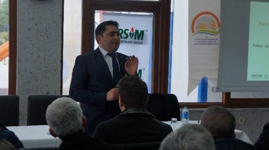 Lapseki&rsquo;de Tarım Sigortası Bilgilendirme Toplantısı