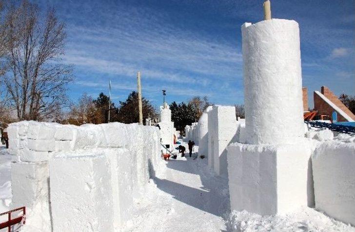 Tonlarca Karla Erzurum’da ‘kardan Sokak’ G4