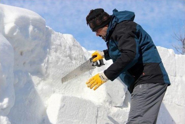 Tonlarca Karla Erzurum’da ‘kardan Sokak’ G5
