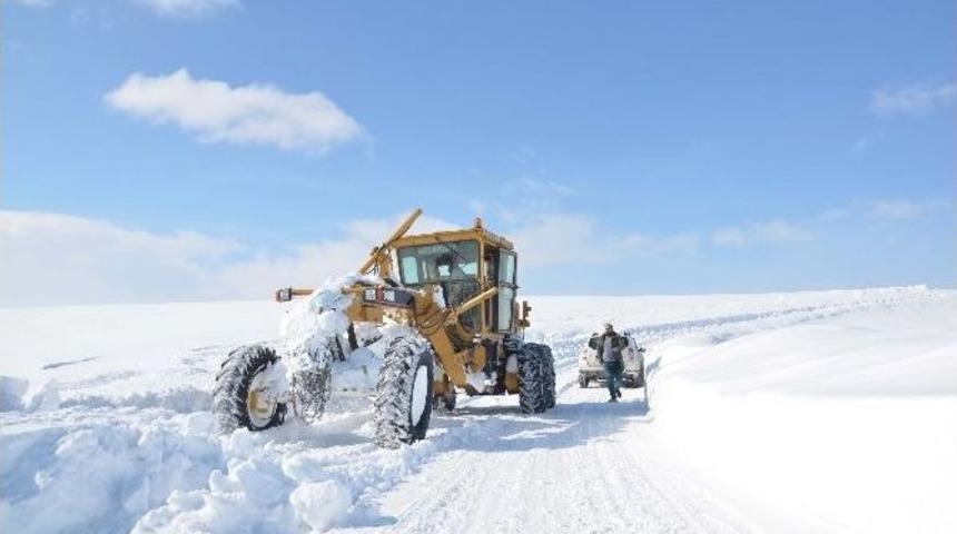 Muş&rsquo;ta Karla M&uuml;cadele &Ccedil;alışması